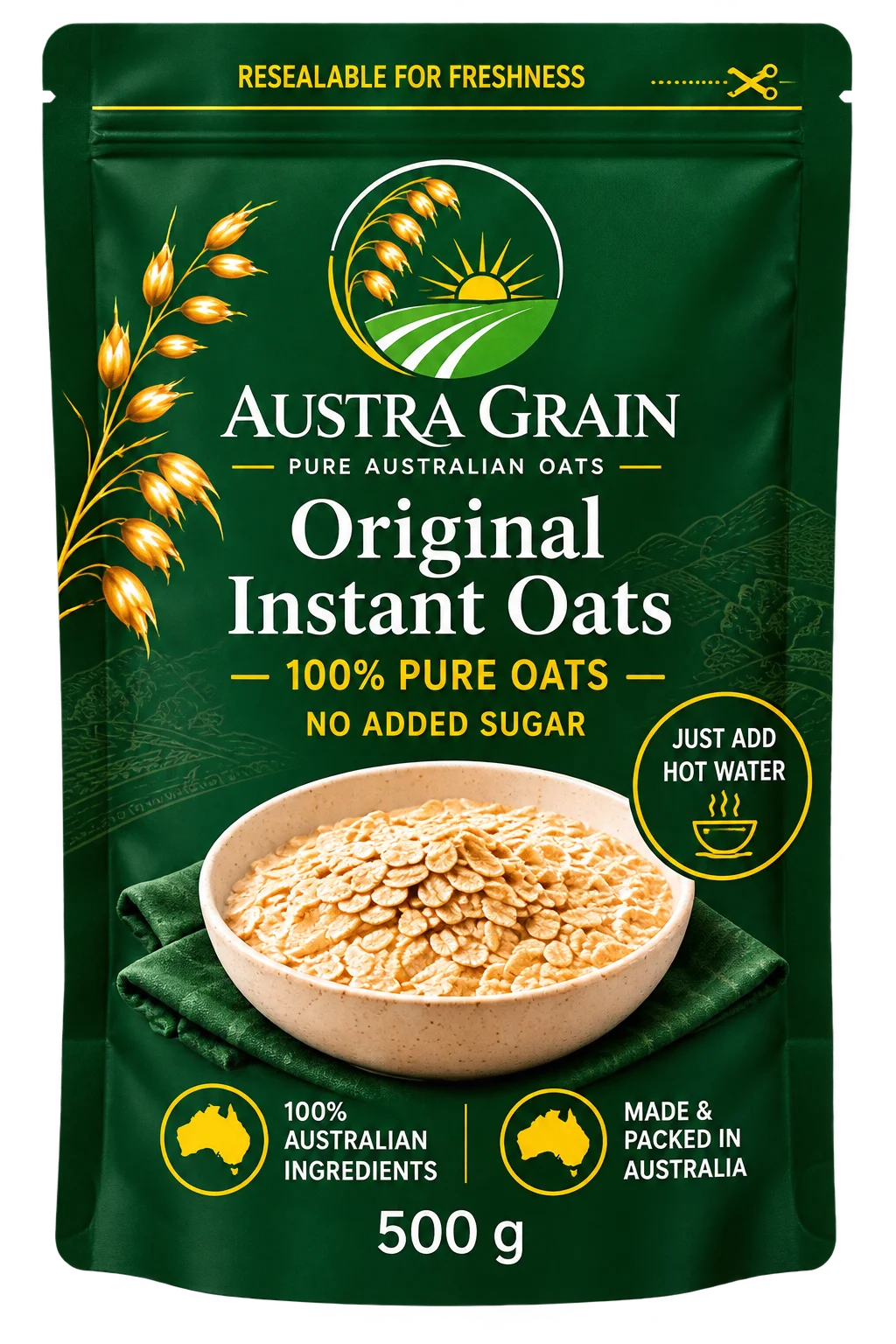 Austra Grain Original Instant Oats 500 g pouch